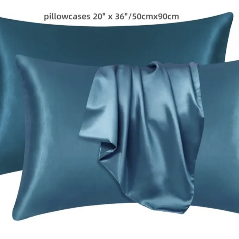 Satin Pillowcase Set - Teal